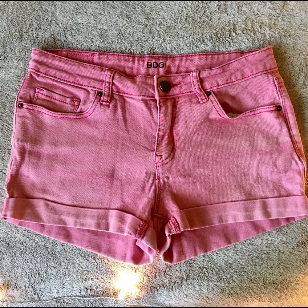 Urban Outfitters Pink Denim BDG Shorts